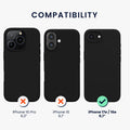 kwmobile Case for Apple iPhone 17e / iPhone 16e - Silicone Cover - Wireless Charging - Protective Case