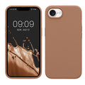 kwmobile Hülle kompatibel mit Apple iPhone 17e / iPhone 16e Hülle - Silikon Handy Case - Handyhülle weiche Oberfläche - kabelloses Laden - Cappuccino Cappuccino  
