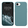 kwmobile Hülle kompatibel mit Apple iPhone 17e / iPhone 16e Hülle - Silikon Handy Case - Handyhülle weiche Oberfläche - kabelloses Laden - Antique Stone Antique Stone  