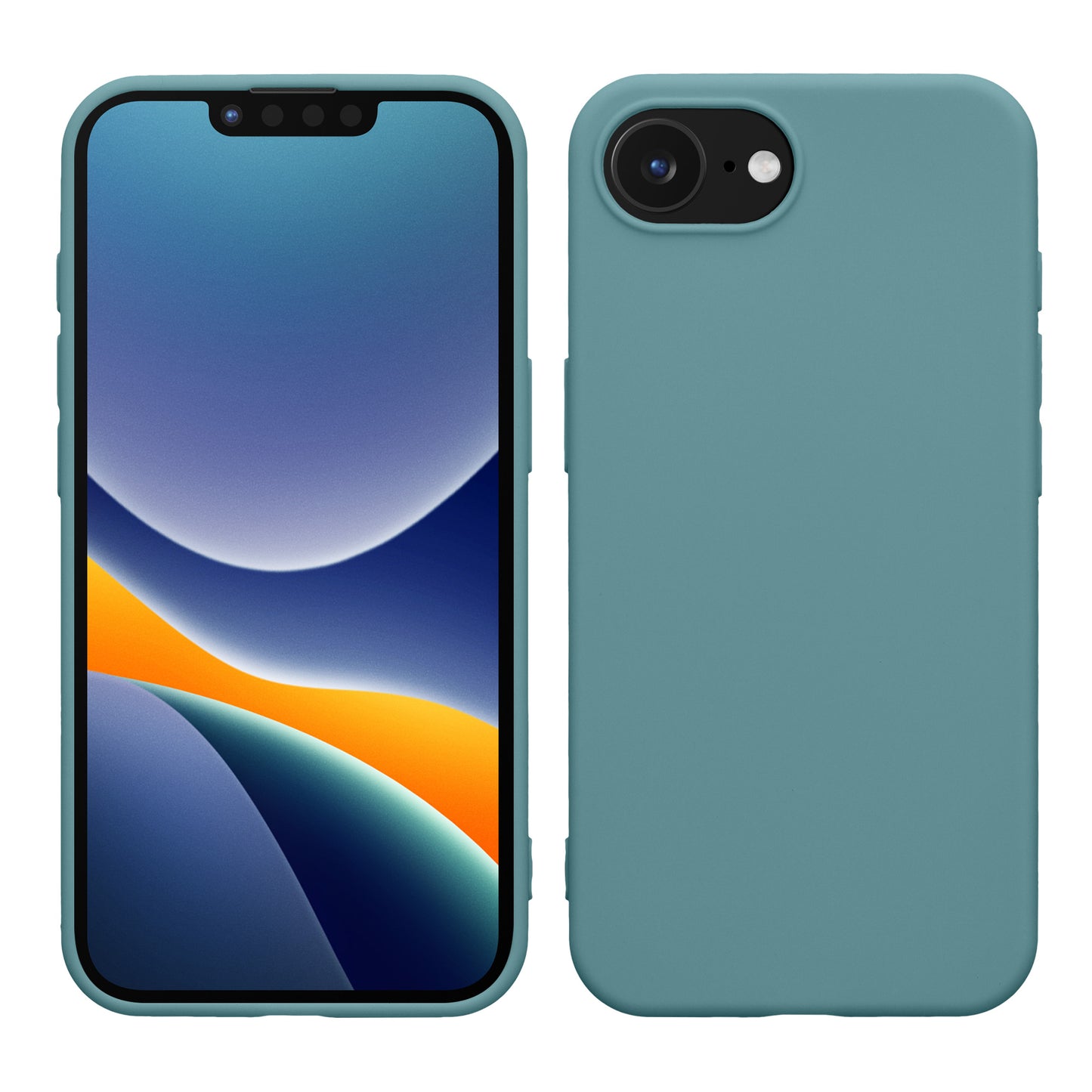 kwmobile Hülle kompatibel mit Apple iPhone 17e / iPhone 16e Hülle - weiches TPU Silikon Case - Cover geeignet für kabelloses Laden - Arctic Night Arctic Night  