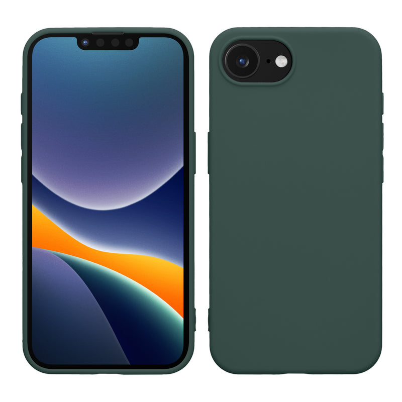kwmobile Hülle kompatibel mit Apple iPhone 17e / iPhone 16e Hülle - weiches TPU Silikon Case - Cover geeignet für kabelloses Laden - Moosgrün Moosgrün  