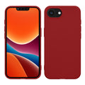 kwmobile Hülle kompatibel mit Apple iPhone 17e / iPhone 16e Hülle - weiches TPU Silikon Case - Cover geeignet für kabelloses Laden - Rhabarber Rot Rhabarber Rot  
