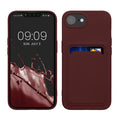 kwmobile Handyhülle kompatibel mit Apple iPhone 17e / iPhone 16e Hülle - Handy Cover mit Fach für Karten - in Tawny Red Tawny Red  