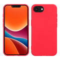 kwmobile Hülle kompatibel mit Apple iPhone 17e / iPhone 16e Hülle - gummierte TPU Silikon Handyhülle - Schutzhülle für kabelloses Laden - Case in Neon Pink Neon Pink  