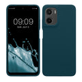 kwmobile Hülle kompatibel mit Motorola Moto G05 / Moto E15 Hülle - Silikon Handy Case - Handyhülle weiche Oberfläche - kabelloses Laden - Petrol Petrol  
