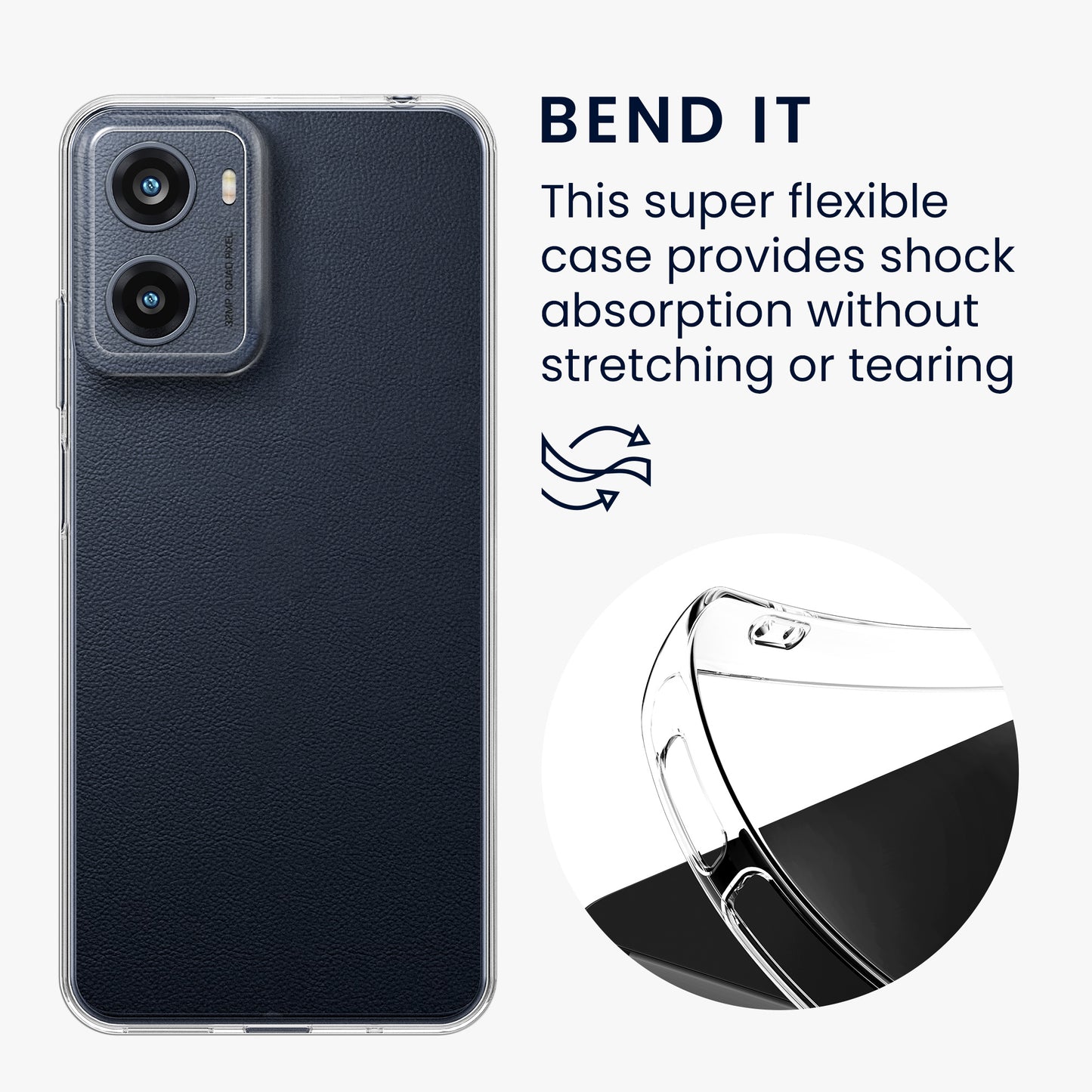 kwmobile Case Compatible with Motorola Moto G05 / Moto E15 - Phone Cover