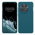 kwmobile Hülle kompatibel mit OnePlus 13R Hülle - Silikon Handy Case - Handyhülle weiche Oberfläche - kabelloses Laden - Petrol Petrol  