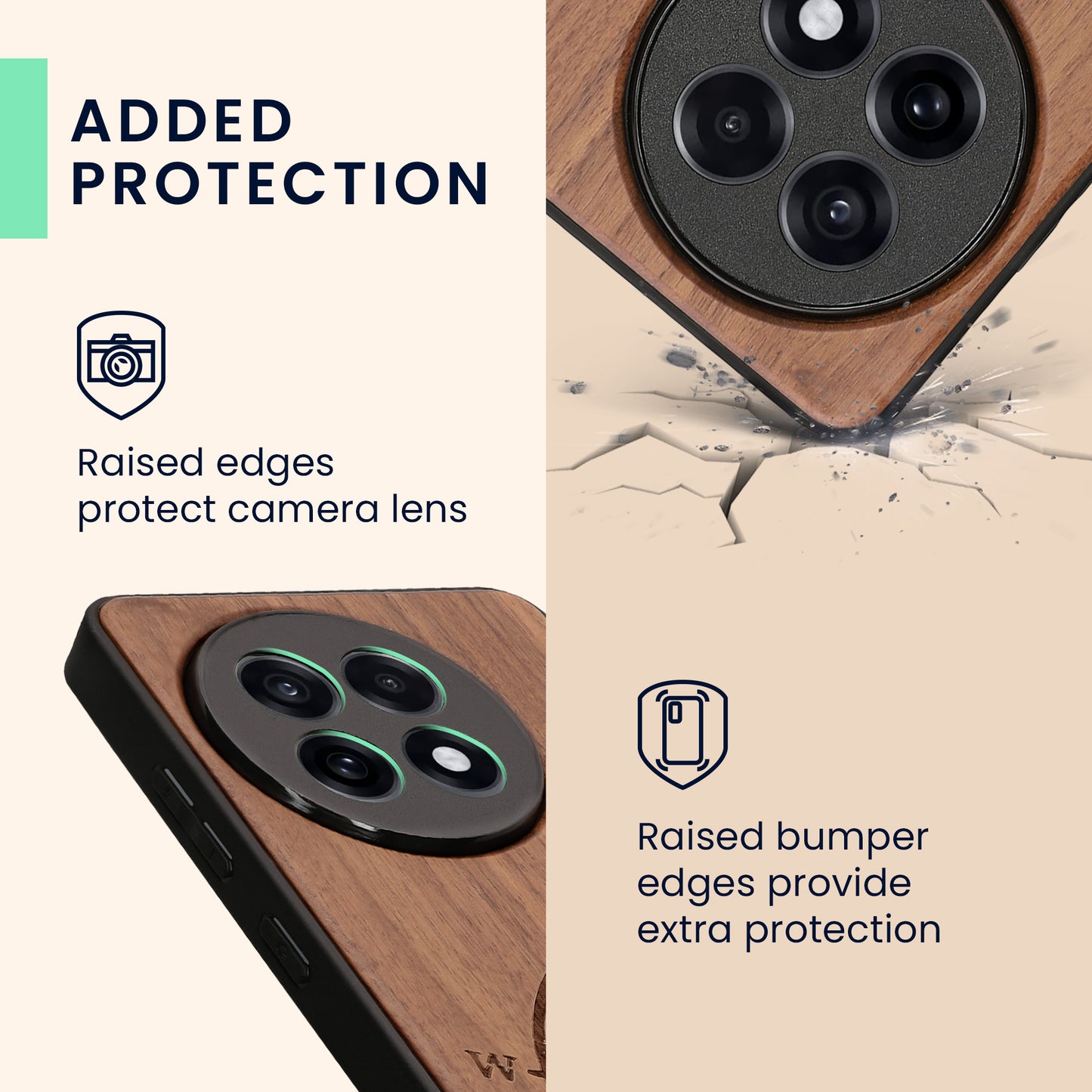 kwmobile Case Compatible with OnePlus 13R - TPU Phone Cover Compass Vintage