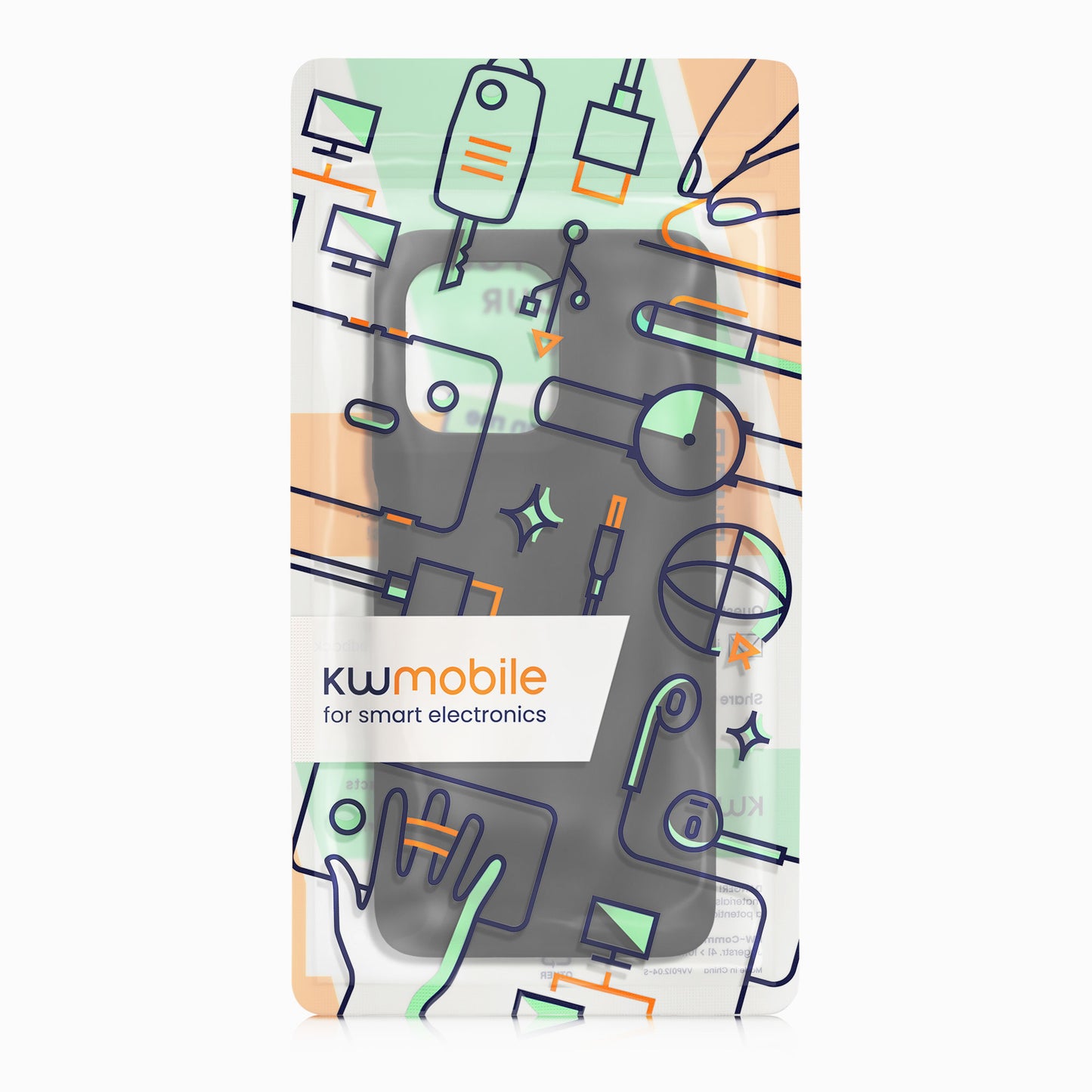 kwmobile Case for Motorola Moto G15 - Silicone Phone Cover with Wireless Charging Compatibility - Protective Case