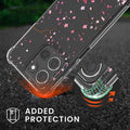 kwmobile Necklace Case compatible with Motorola Moto G15 Cover Silicone Case with Lanyard Cherry Blossom Petals