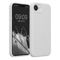 kwmobile Handyhülle kompatibel mit Apple iPhone 17e / iPhone 16e Hülle - gummierte Handy Case aus Silikon in Weiß Weiß  