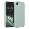 kwmobile Handyhülle kompatibel mit Apple iPhone 17e / iPhone 16e Hülle - gummierte Handy Case aus Silikon in Cool Mint Cool Mint  