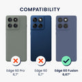 kwmobile Case Compatible with Motorola Edge 60 Fusion Case - Shockproof Phone Cover - TPU Phone Case