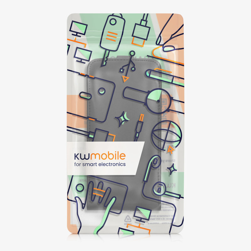 kwmobile Protective Case Compatible with Apple iPhone 17e / iPhone 16e - Phone Cover - Flip Case Phone Case