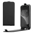 kwmobile Schutzhülle kompatibel mit Apple iPhone 17e / iPhone 16e - Hülle Handy - Flip Case Handyhülle Schwarz Schwarz  