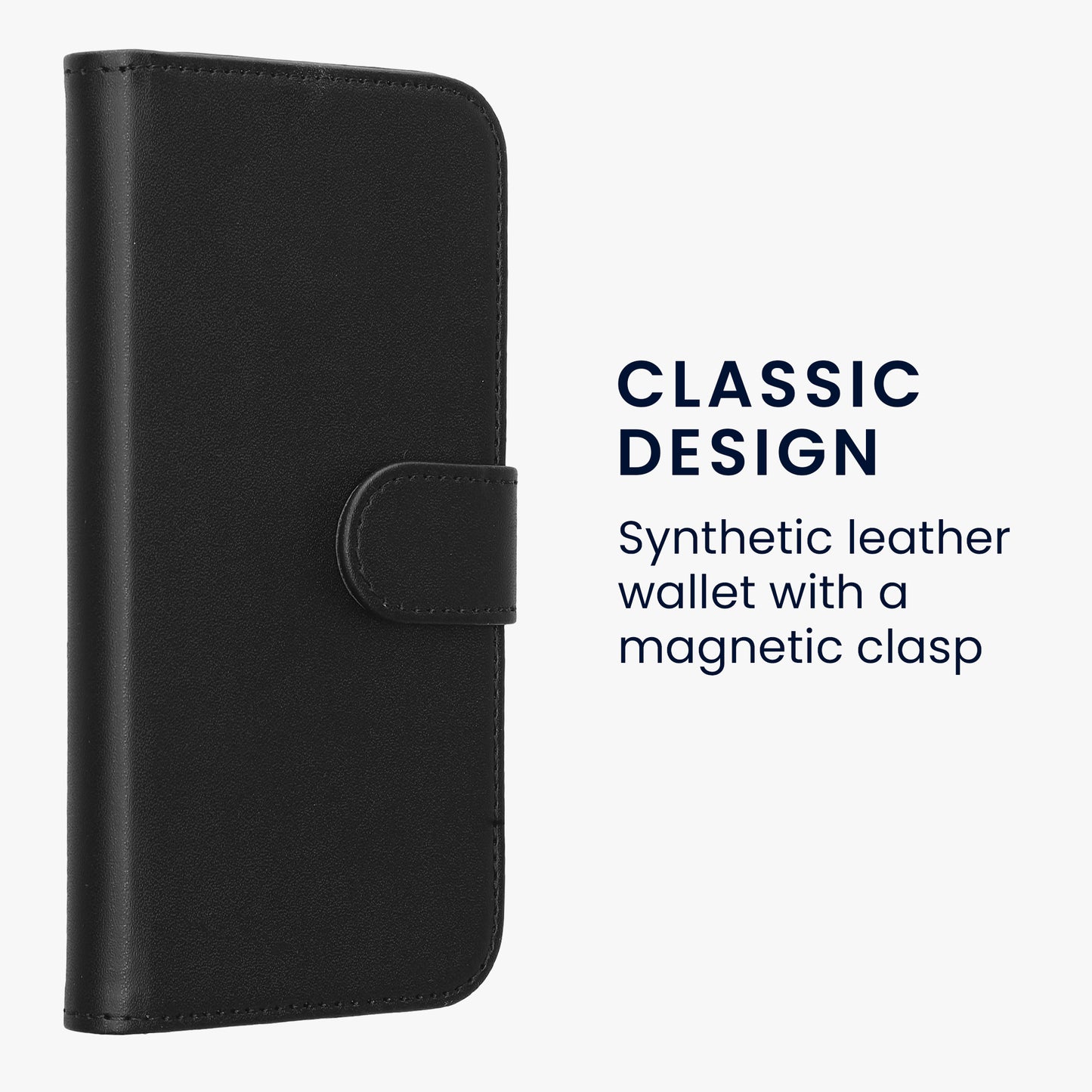 Faux Leather Case for Apple iPhone 17e / iPhone 16e Black