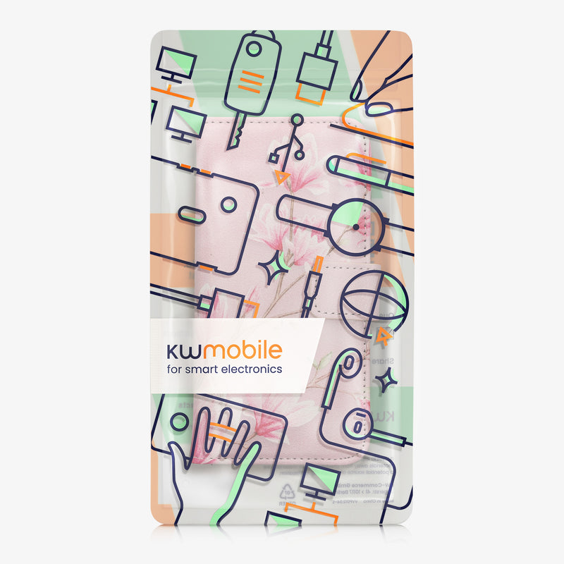 kwmobile Wallet Case compatible with Apple iPhone 17e / iPhone 16e Cover - with Stand and Card Slots