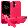 kwmobile Case for Apple iPhone 16 Plus - Phone Cover with Finger Holder and Stand
