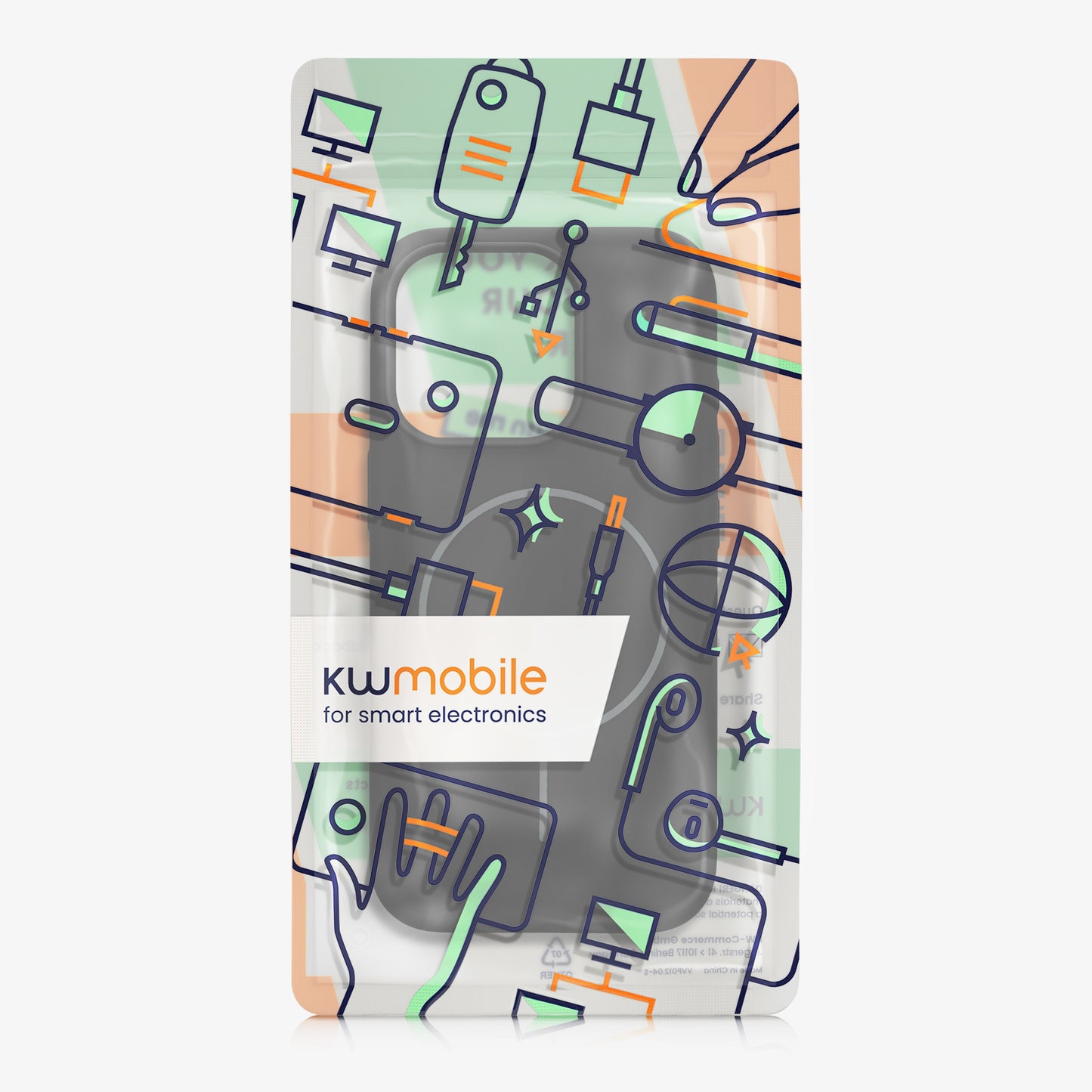 kwmobile Case for Apple iPhone 15 Pro, Silicone Back Cover, Magnetic
