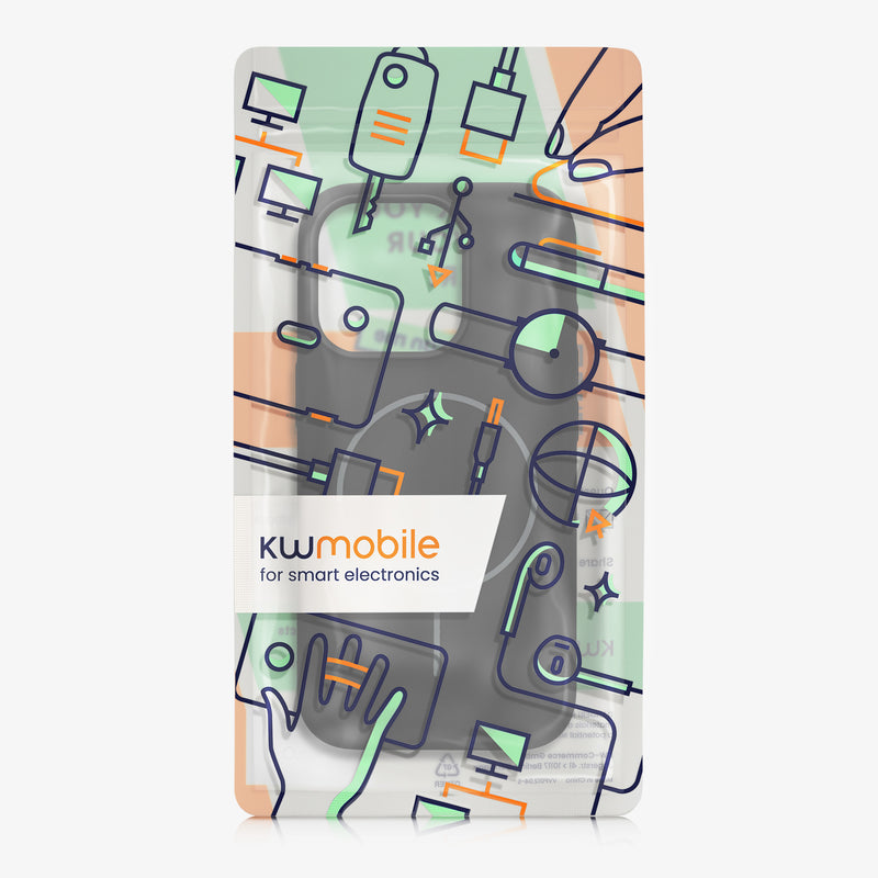 kwmobile Case for Apple iPhone 15 Pro, Silicone Back Cover, Magnetic