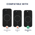 kwmobile Case for Apple iPhone 15 Pro, Silicone Back Cover, Magnetic