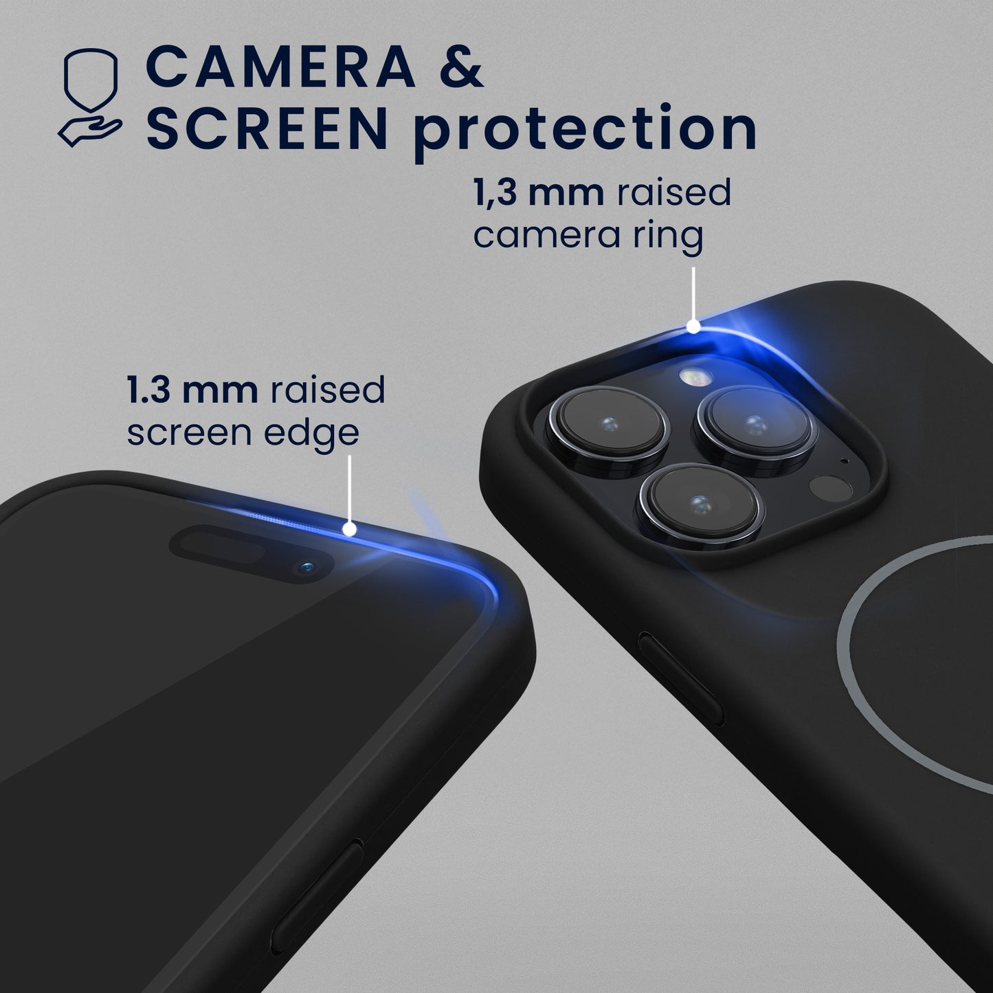 kwmobile Case for Apple iPhone 15 Pro, Silicone Back Cover, Magnetic