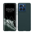 kwmobile Hülle kompatibel mit Motorola Edge 60 Hülle - weiches TPU Silikon Case - Cover geeignet für kabelloses Laden - Dunkler Schiefer Dunkler Schiefer  