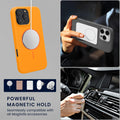 kwmobile Phone Case for Apple iPhone 15 Pro Max - Case for MagSafe - Case for iPhone 15 Pro Max - Silicone Back Magnetic