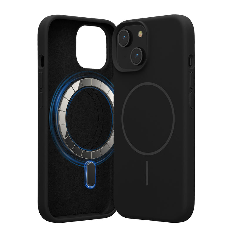 kwmobile Phone Case for Apple iPhone 15 - Case for MagSafe - Case for iPhone 15 - Magnetic Silicone Back