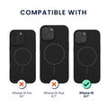 kwmobile Phone Case for Apple iPhone 15 - Case for MagSafe - Case for iPhone 15 - Magnetic Silicone Back