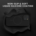 kwmobile Phone Case for Apple iPhone 15 - Case for MagSafe - Case for iPhone 15 - Magnetic Silicone Back