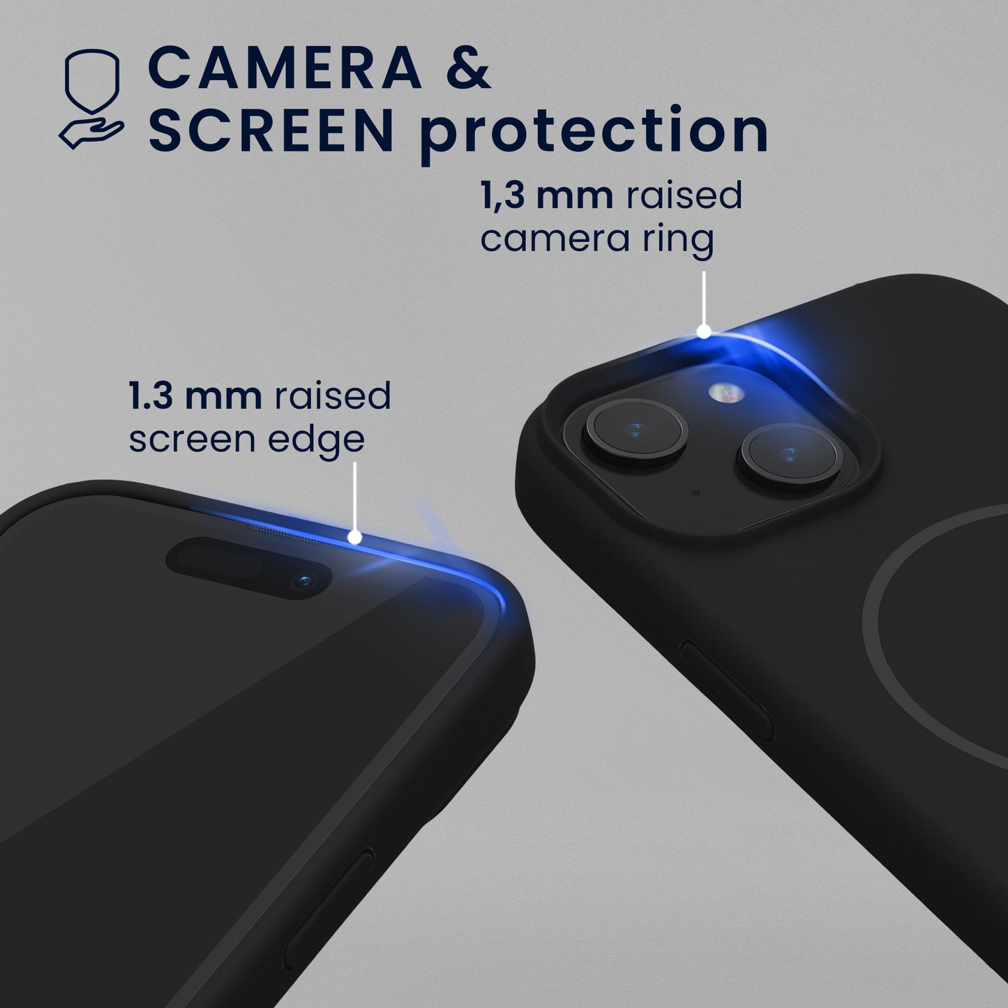 kwmobile Phone Case for Apple iPhone 15 - Case for MagSafe - Case for iPhone 15 - Magnetic Silicone Back