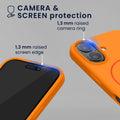 kwmobile Phone Case for Apple iPhone 16 - Case for MagSafe - Case for iPhone 16 - Silicone Back Magnetic