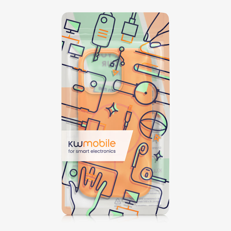 kwmobile Phone Case for Apple iPhone 16 Pro - Case for MagSafe - Case for iPhone 16 Pro - Silicone Back Magnetic