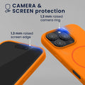 kwmobile Phone Case for Apple iPhone 16 Pro - Case for MagSafe - Case for iPhone 16 Pro - Silicone Back Magnetic