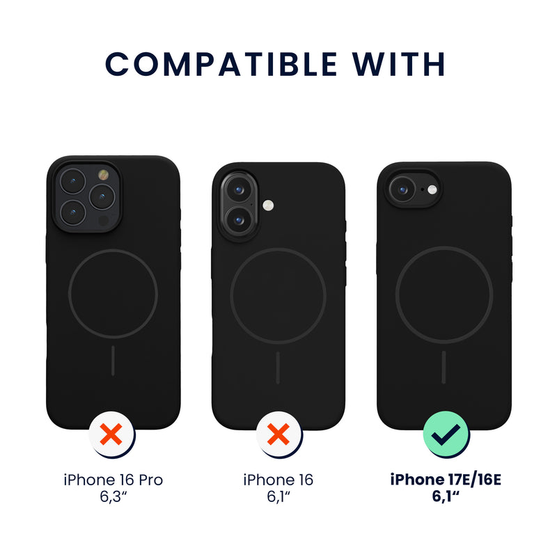 kwmobile Phone Case for Apple iPhone 17e / iPhone 16e - Case for MagSafe - Case for iPhone 17e / iPhone 16e - Magnetic Back Cover