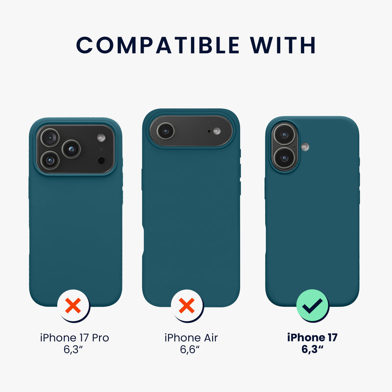 kwmobile Phone Case for iPhone 17 Case - Silicone Cover - Wireless Charging