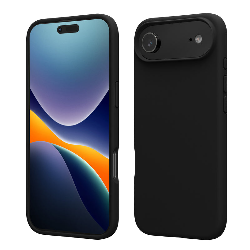 kwmobile Handyhülle für iPhone Air Hülle, für iPhone Air Case - Hülle Silikon - kabelloses Laden - Schwarz Schwarz  