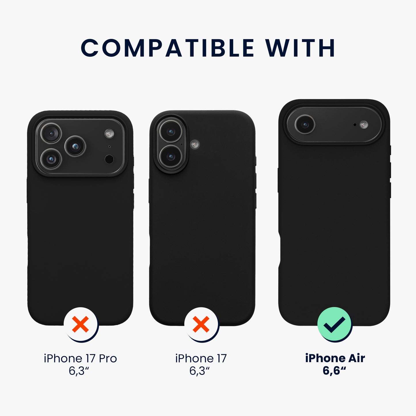 kwmobile Phone Case for iPhone Air Case, for iPhone Air Case - Silicone Case - Wireless Charging
