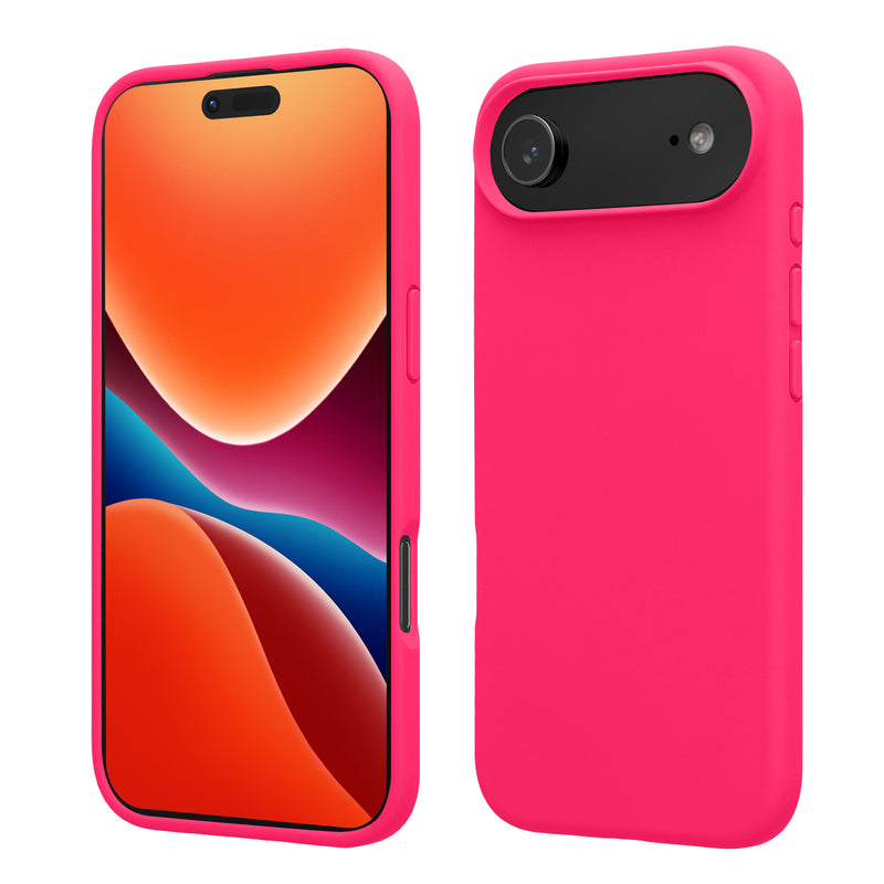 kwmobile Handyhülle für iPhone Air Hülle, für iPhone Air Case - Hülle Silikon - kabelloses Laden - Neon Pink Neon Pink  