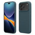 kwmobile Handyhülle für iPhone 17 Pro Max Hülle, für iPhone 17 Pro Max Case - Hülle Silikon - kabelloses Laden - Dunkler Schiefer Dunkler Schiefer  