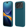 kwmobile Handyhülle für iPhone 17 Pro Max Hülle, für iPhone 17 Pro Max Case - Hülle Silikon - kabelloses Laden - Petrol matt Petrol matt  