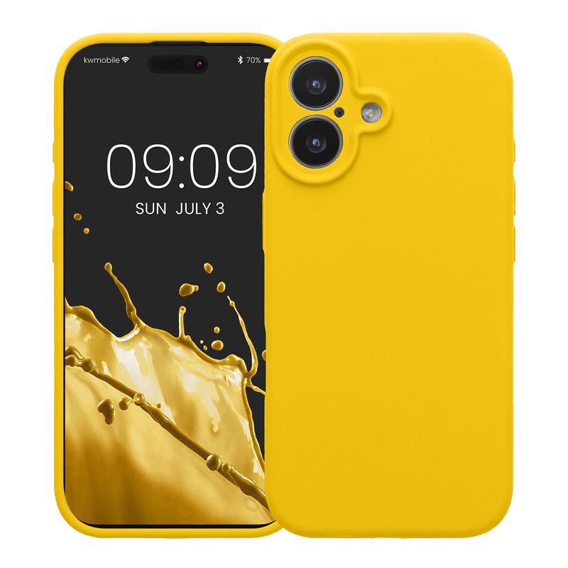 kwmobile Case Compatible with Apple iPhone 17 - Silicone Rubberized Case - Phone Case - Mobile Phone Cover