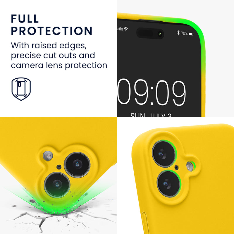 kwmobile Case Compatible with Apple iPhone 17 - Silicone Rubberized Case - Phone Case - Mobile Phone Cover