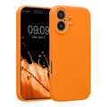kwmobile Handyhülle kompatibel mit Apple iPhone 17 Hülle - gummierte Handy Case aus Silikon in Fruity Orange Fruity Orange  