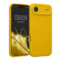 kwmobile Handyhülle kompatibel mit Apple iPhone Air Hülle - gummierte Handy Case aus Silikon in Strahlend Gelb Strahlend Gelb  
