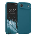 kwmobile Handyhülle kompatibel mit Apple iPhone Air Hülle - gummierte Handy Case aus Silikon in Petrol matt Petrol matt  