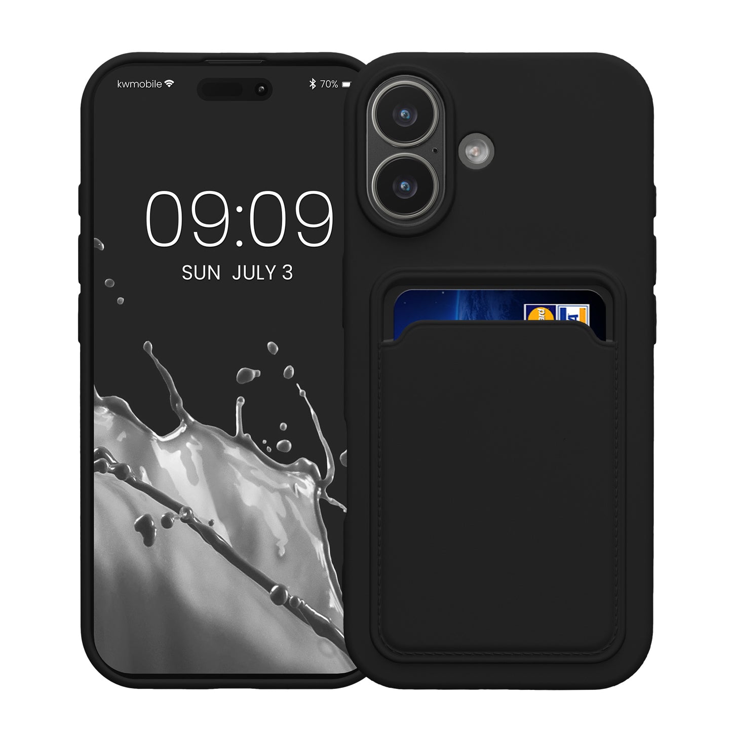 kwmobile Case Compatible with Apple iPhone 17 - Phone Cover with Card Slot
