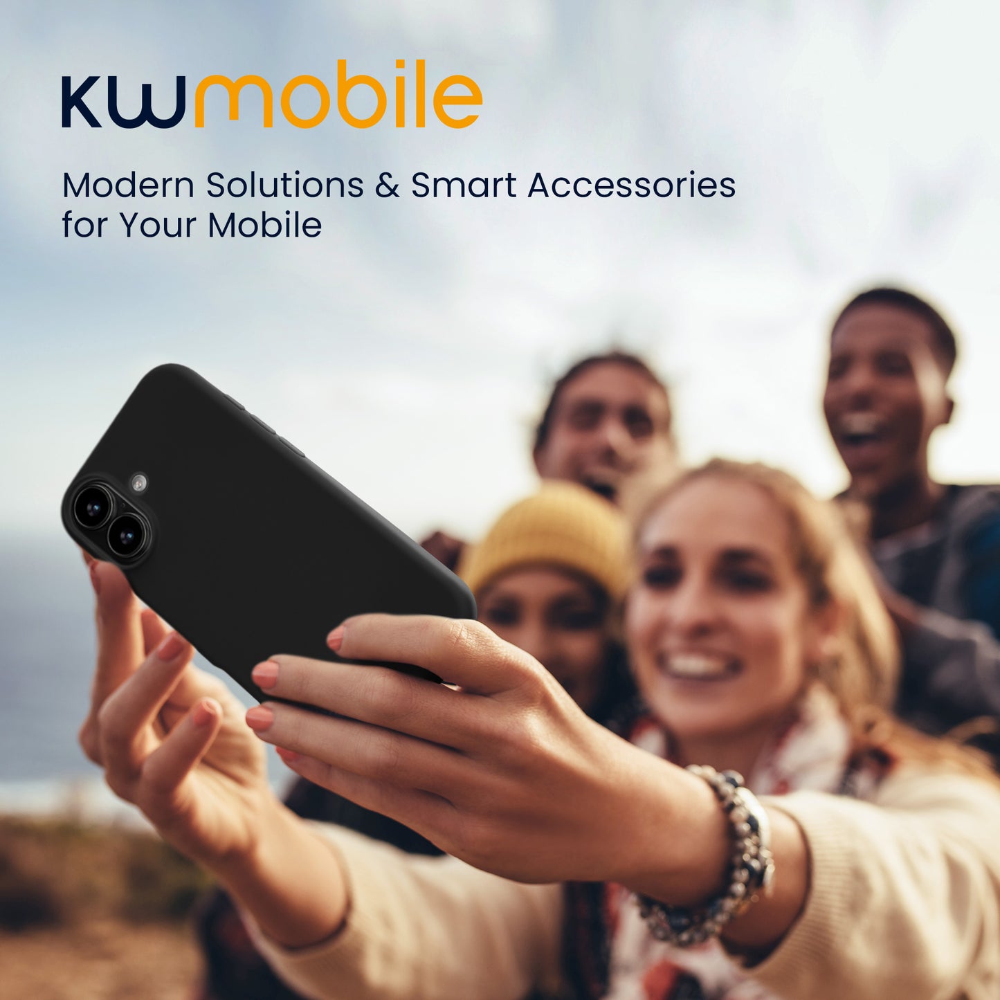kwmobile Case Compatible with iPhone 17 Case - Soft Slim Silicone Phone Cover - Shock-Absorbing Flexible Case