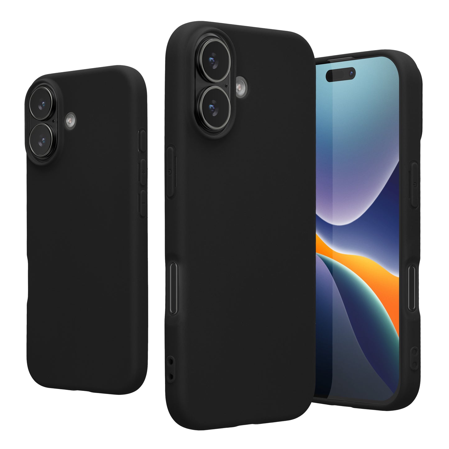 kwmobile Case Compatible with iPhone 17 Case - Soft Slim Silicone Phone Cover - Shock-Absorbing Flexible Case